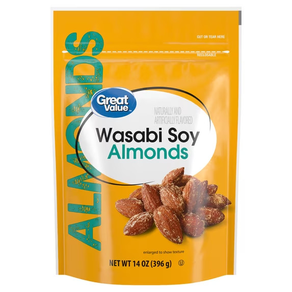 Great Value Wasabi Soy Almonds, 14 oz