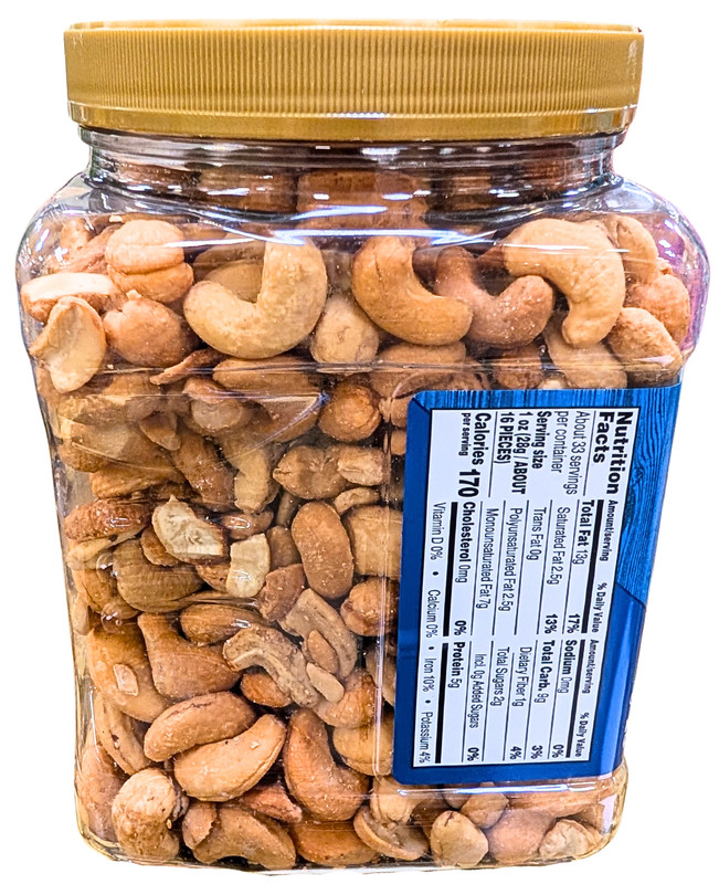 Member's Mark Unsalted Whole Cashews 33 Oz EXP 07/2026 gallery