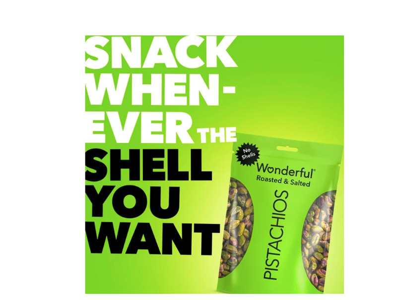 Wonderful Pistachios, No Shells Roasted & Salted Pistachios, 12 Ounce Bag gallery