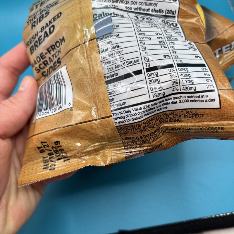 Texas Roadhouse Peanuts Lot of 3 4oz Each Roasted Peanuts gallery
