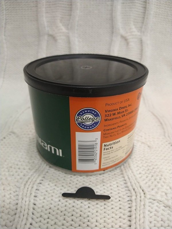 University Of Miami Gourmet Salted Peanuts Empty Can 10oz gallery