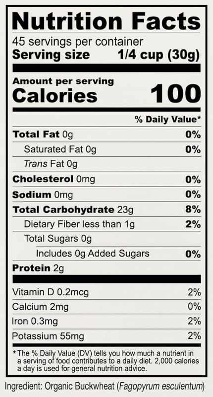 Organic Buckwheat Flour, 3 lb, Grown in the , Gluten Free, gallery