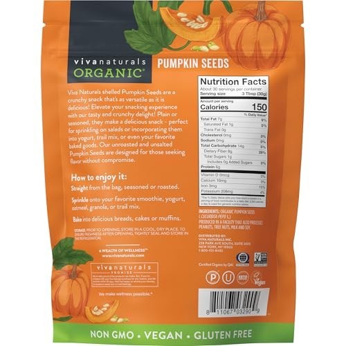 Organic Pumpkin Seeds 2 lb Shelled Unroasted Unsalted Non GMO Vegan Source of gallery