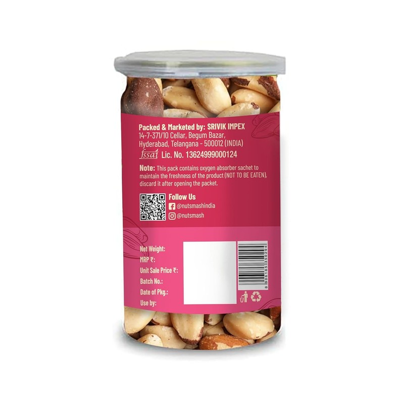 Nutsmash Brazilian Nuts 500gm gallery