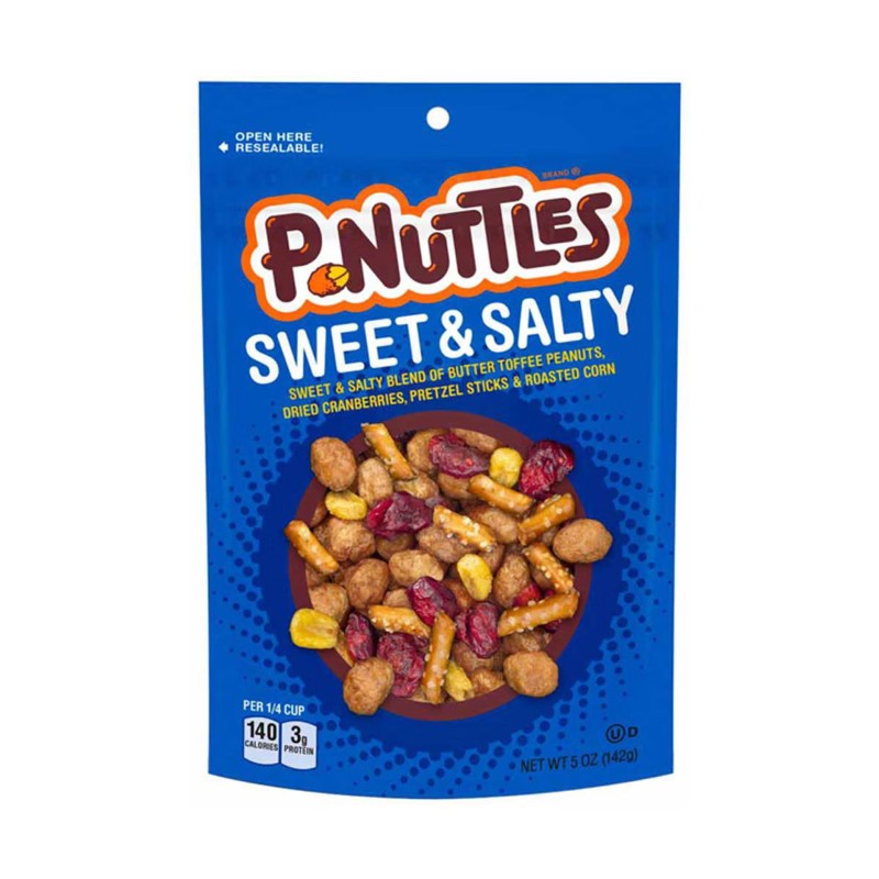 6x P-Nuttles Sweet & Salty Mix Bag Nut Snacks Bulk Trail Mix Candy Treats 5oz