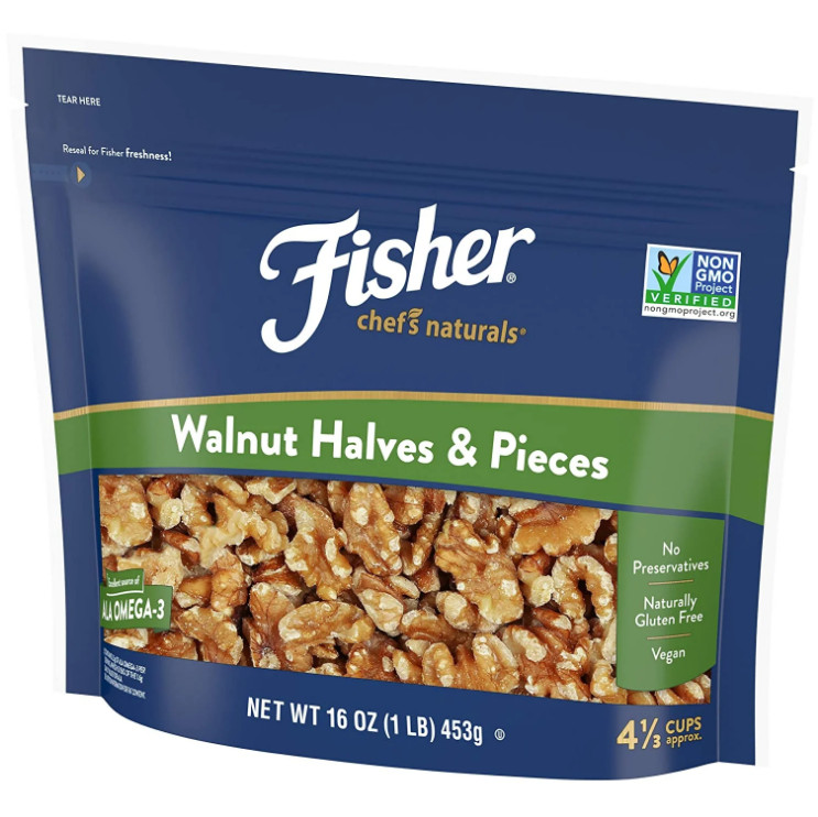 4 PACK Fisher Chef's Naturals Gluten Free, No Preservatives, Walnut gallery
