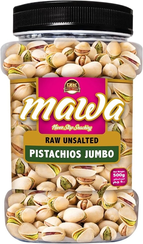 Mawa Raw Pistachio Jumbo Unsalted 500g free shipping world wide