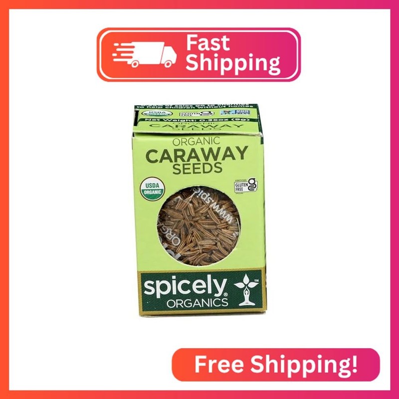 SPICELY Organic Caraway Seeds, 0.35 OZ
