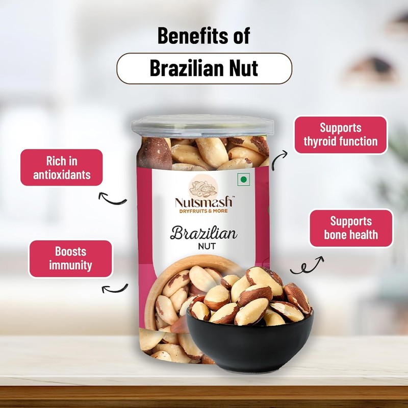 Nutsmash Brazilian Nuts 500gm gallery
