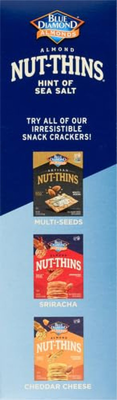 Nut-Thins Gluten Free Cracker Crisps, Hint Of Sea Salt, Family Size, Sea Salt, 7 gallery