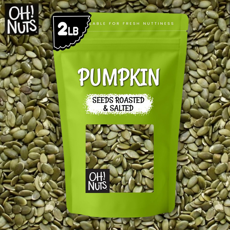 Pumpkin - Roasted Salted - 2 Lb - No Shell Pepitas - Packed in New York Zip-Sea gallery