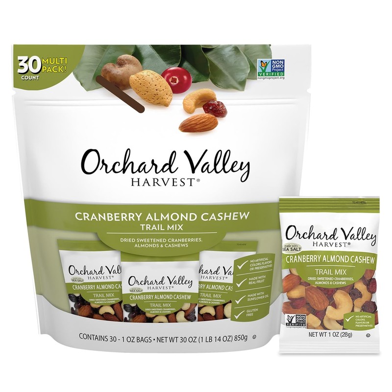 Orchard Valley Harvest Cranberry Almond Cashew Trail 0.07 Ounce (Pack of 15) gallery
