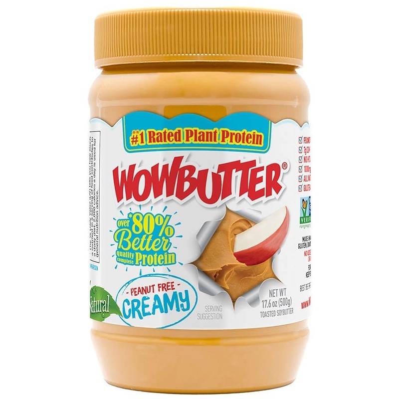 Wowbutter Natural Peanut Free Creamy 1.1lb Jar
