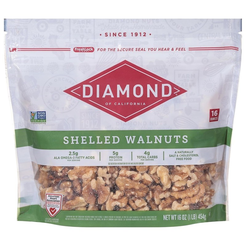 Plant-Based 16 oz Shelled Walnuts - Mediterranean Flavor, Versatile Snack gallery