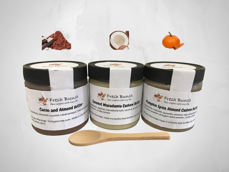 Nut Butter Classic Combo – 3 flavors (4oz x 3) Vegan Keto Diet