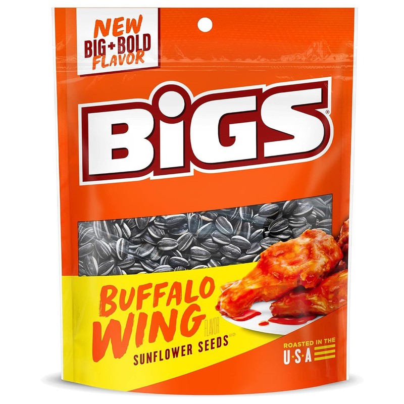 Semillas De Girasol Buffalo Wing, Bolsa De 5.35 Onzas (Paquete De 12)