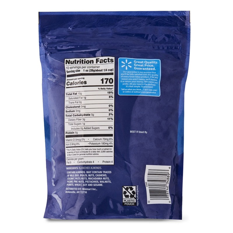 Great Value Blanched and Slivered Almonds, 10 oz. gallery