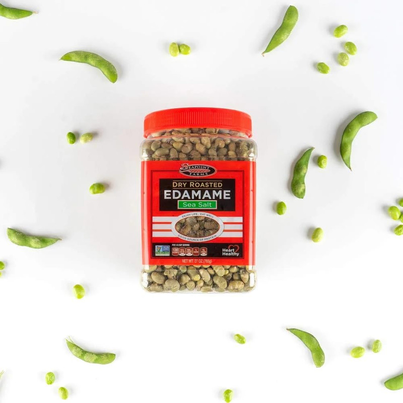 Dry Roasted Crunchy Edamame, Plant Based Snack, 14G Protein, 2 Ingredients, Vega gallery