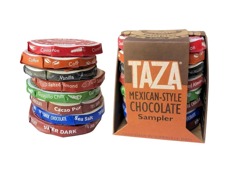 Taza Chocolate Organic Mexicano Disc Stone Ground, Variety Pack, 8 Count