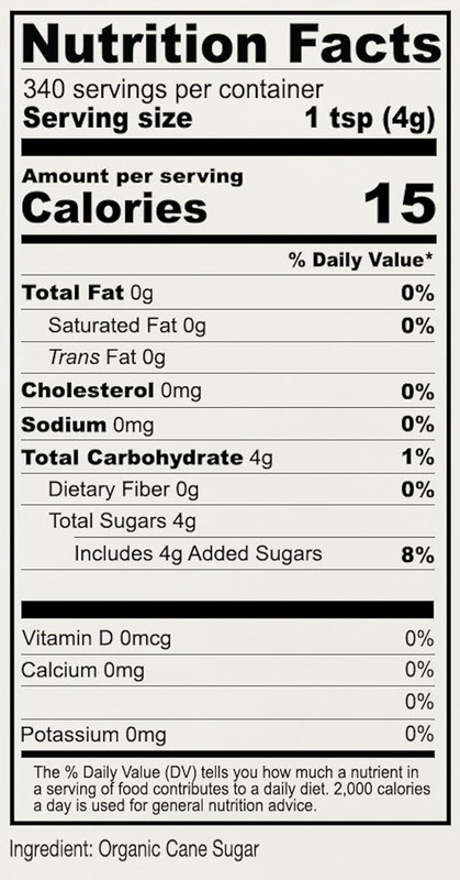 Organic Cane Sugar, 3 Lb, Granulated, Gluten Free & Non GMO gallery
