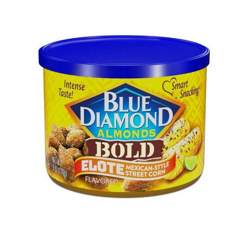 🟠 New Blue Diamond Almonds BOLD Elote Mexican Street Corn Crunchy Nuts 6oz