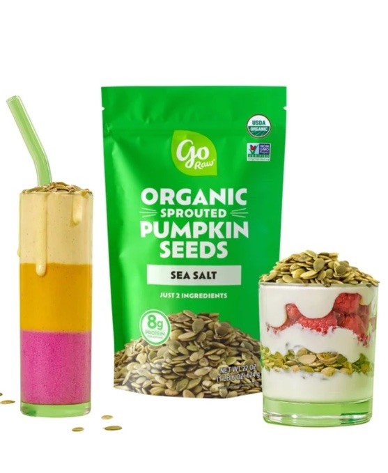 Go Raw Sprouted Organic Pumpkin Seeds with Sea Salt, 22 oz gallery