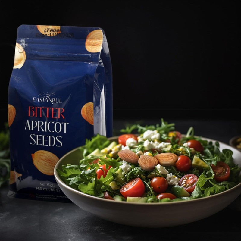 Apricot Seeds, 14.5Oz, Apricot Kernels, Raw & Bitter Seeds, 100% Natural Farm Fr gallery