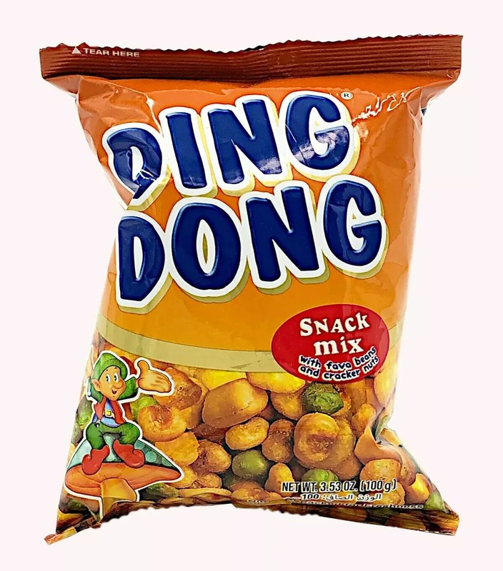 3 Pack X Ding Dong Snack Mix Nuts with fava beans and cracker nuts (70 Gram)