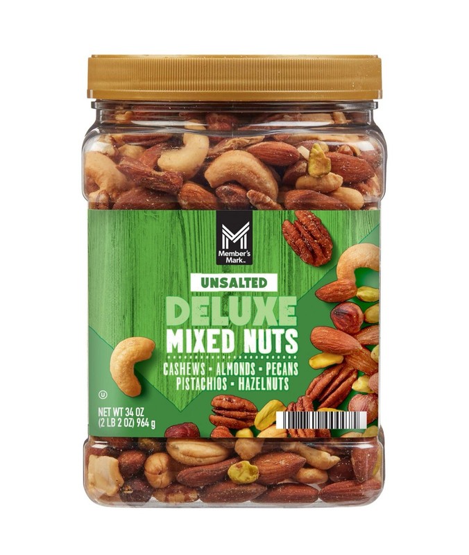 Member’s Mark Unsalted Deluxe Mixed Nuts (34 oz.)