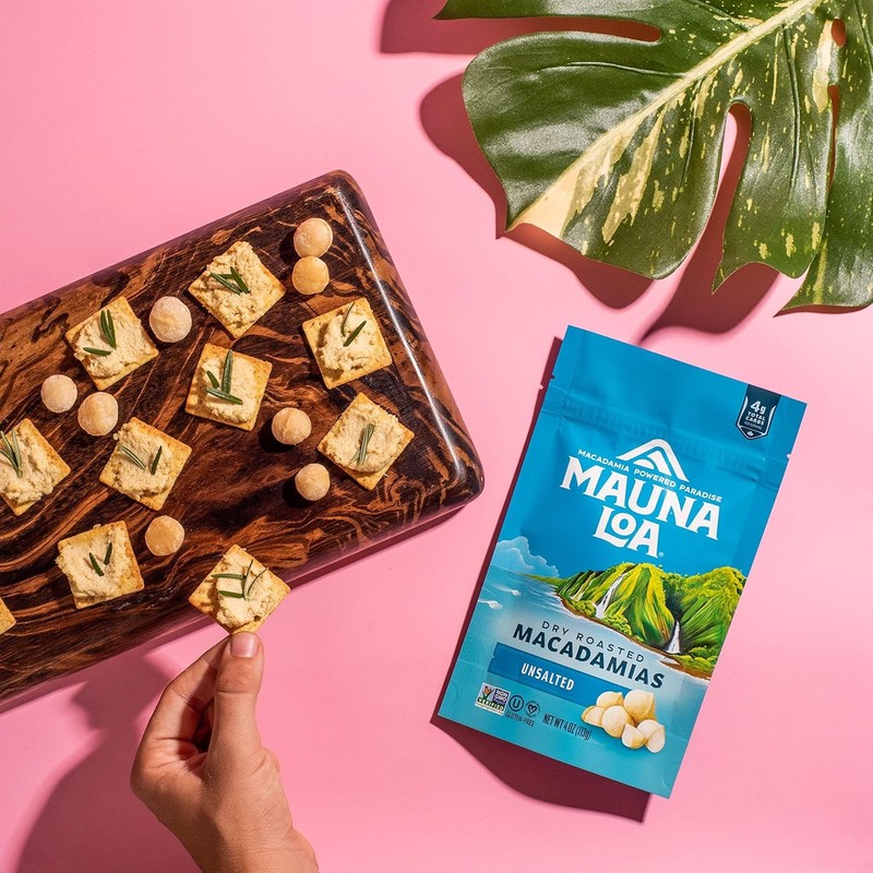 Mauna Loa Unsalted Dry Roasted Macadamia Nuts - 7oz Resealable Bag - Premium Haw gallery