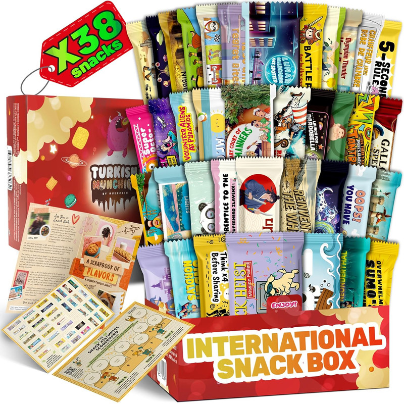 Mega International Snack Box | Premium Exotic Foreign Snacks Unique Food Gifts I