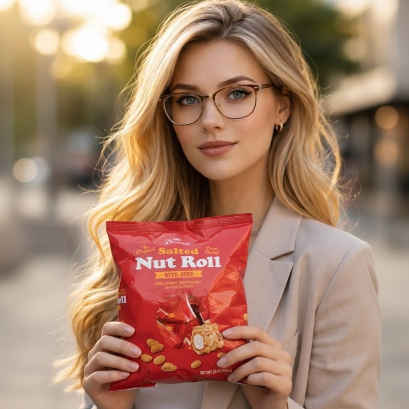Pearsons Bite-size Salted Nut Roll Candy Bars| Loaded with Crunchy Roasted Pean gallery