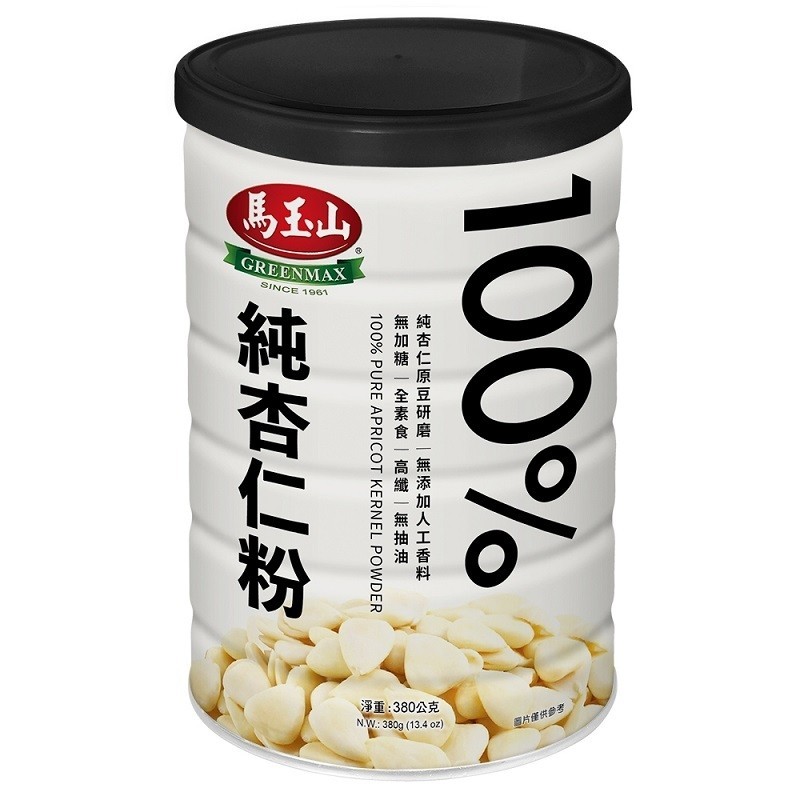 4 cans× (GREENMAX) 100% pure almond powder 380g each
