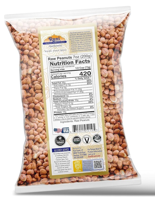 Nutritious Raw Whole Peanuts 7oz - Ideal for Cooking & Snacking gallery