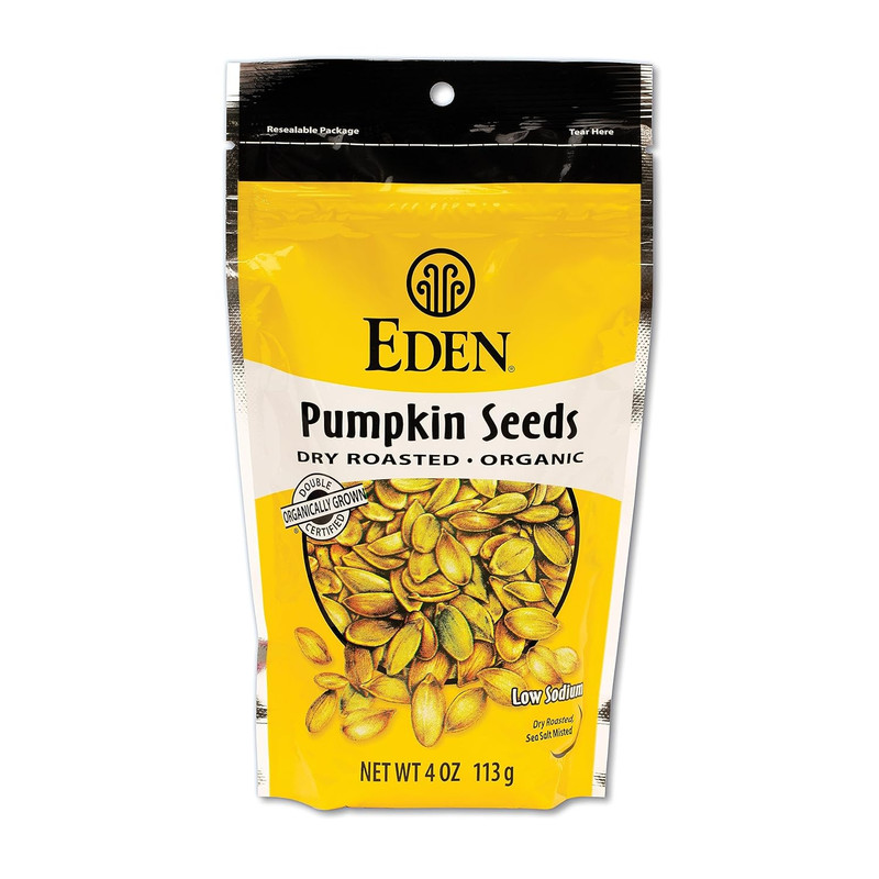 Organic Pumpkin Seeds, Dry Roasted, 4 Oz