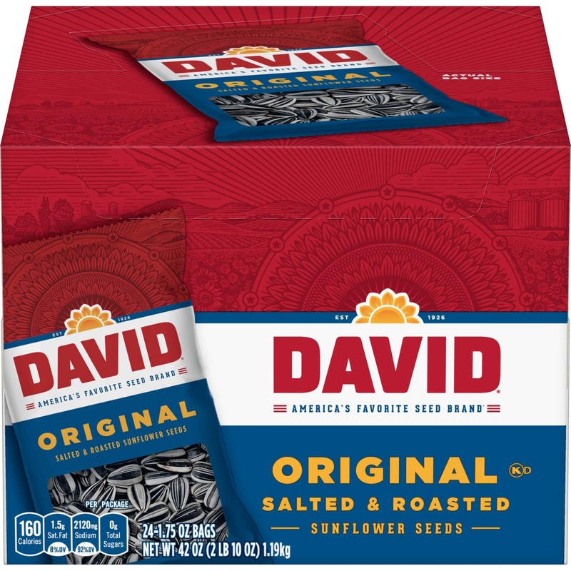 Sunflower Seeds, Original Flavor, Father’s Day Baseball Snack for Dad, 1.75 o…