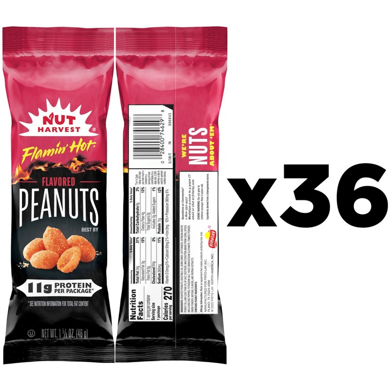 Flamin' Hot Peanuts 1.625 oz Bags 36 Pack gallery