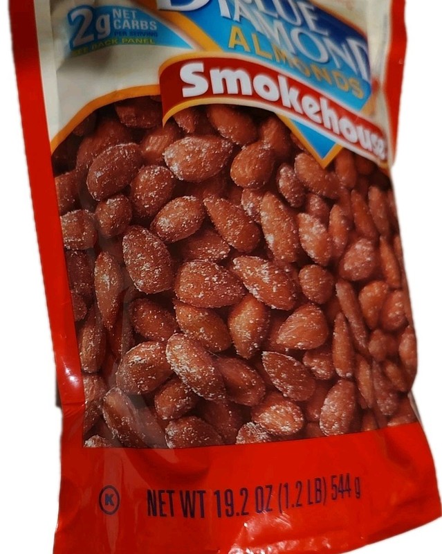 Blue Diamond Smokehouse Almonds 19.2oz Snack Nuts Resealable Bag Smart Eating