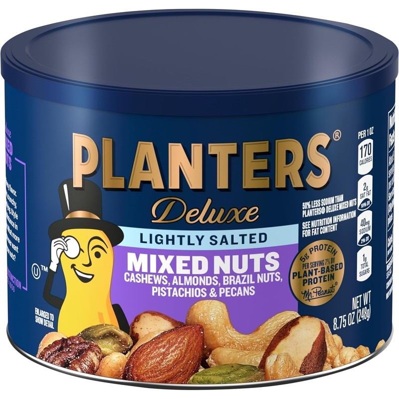Lightly Salted Mixed Nuts 8.75 oz Canister gallery