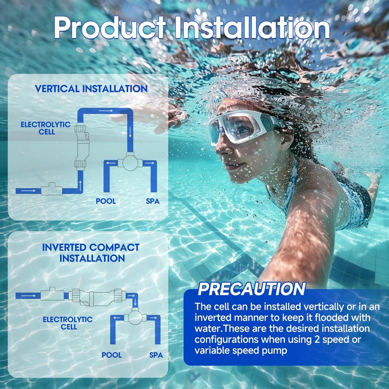 Salt Cell for Hayward T-C-3, 15,000 Gallon Pool, Durable Titanium Core, with ... gallery