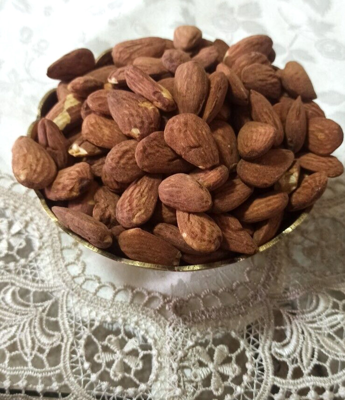 Roasted Almonds Nuts Salted and Freshly Hand Made in Holy Land Jerusalem gallery