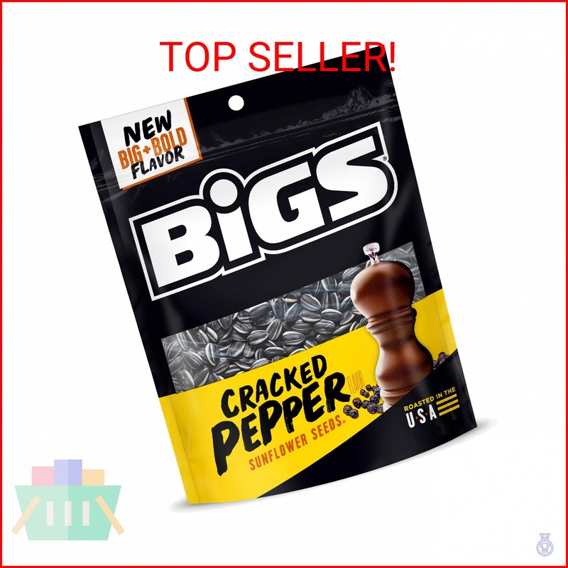 BIGS Sunflower Seeds, Cracked Pepper Flavor, 5.35 oz.