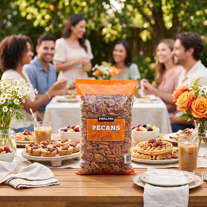 4 Pack Kirkland Signature Pecan Halves, 2 lbs gallery