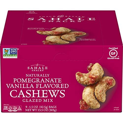 Sahale Snacks Pomegranate Vanilla Cashews Glazed Mix 1.5 Ounce Pack of 18 gallery
