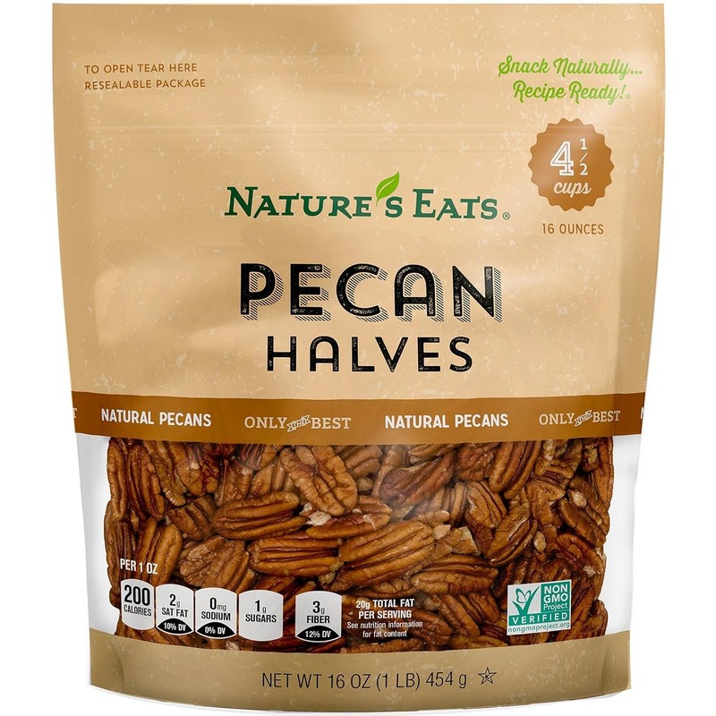 Kosher Certified 16 Ounce Pecan Halves - Nutty Goodness for Baking & Snacking gallery