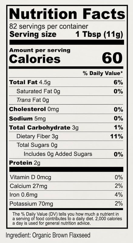 Organic Brown Whole Flaxseed, 2 lb, Batch Tested and Gluten Free, Raw, Non GM... gallery
