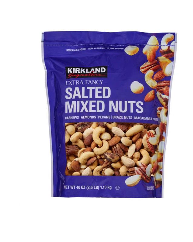 Kirkland Signature Extra Fancy Mixed Nuts, Salted, 2.5 lbs