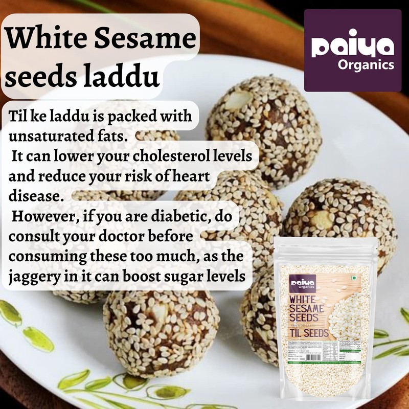 Paiya Organics White Sesame Seeds 200gm Each Set Of 2 gallery