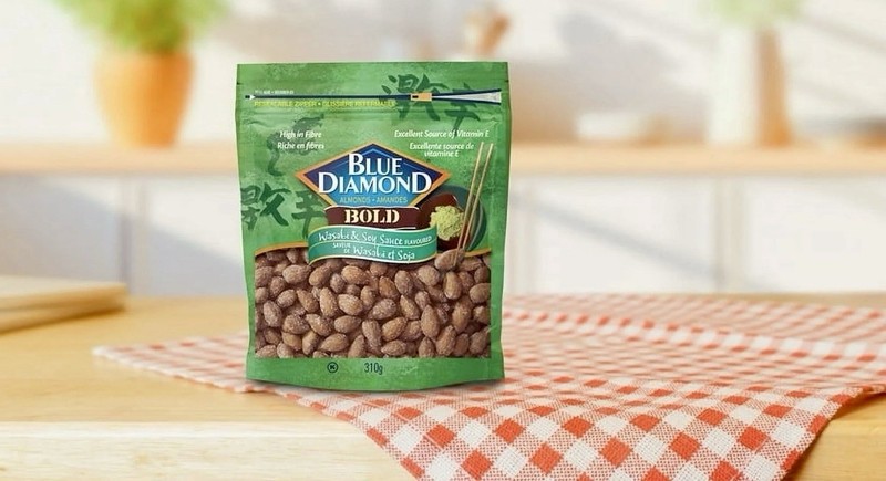 (Pack of 6) Blue Diamond Almonds Snack BOLD Soy Sauce Wasabi Nuts 310 g (11 oz) gallery