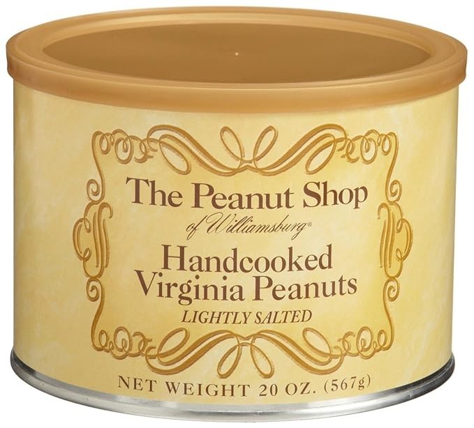 Peanut Shop of Williamsburg 20oz Hand-Cooked Virginia Peanuts (lightly Salted)